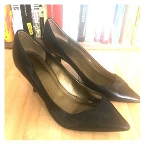Leather Kitten Heels, size 8, J. Crew